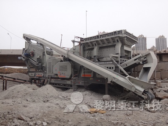 时产100吨移动混凝土破碎机